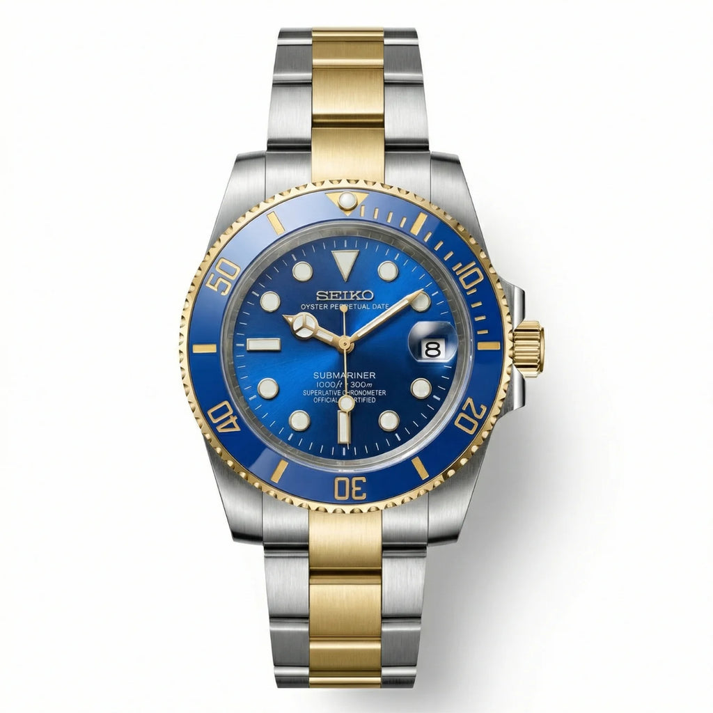 Submariner Mod Blue Gold