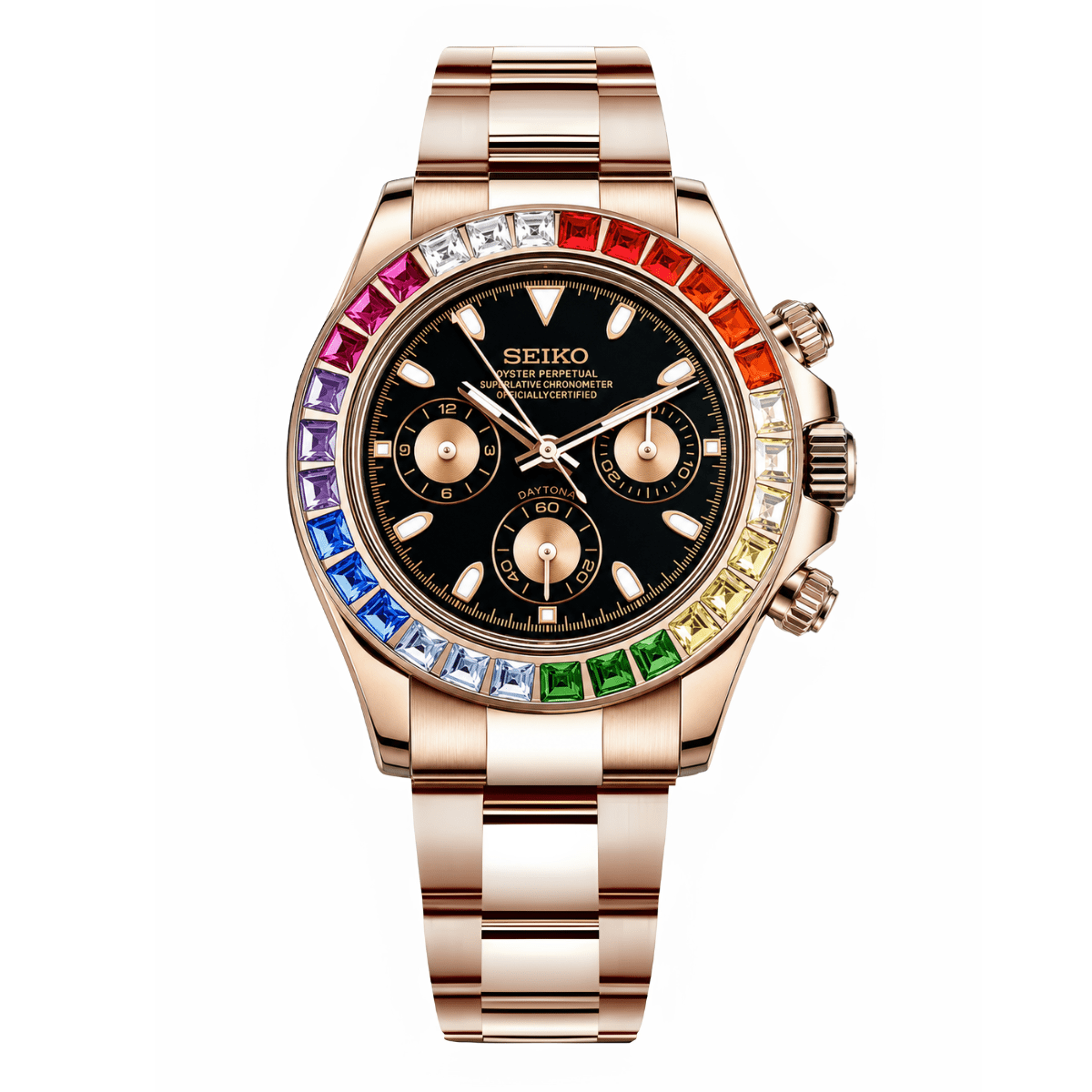 Daytona Mod Rose Gold Rainbow