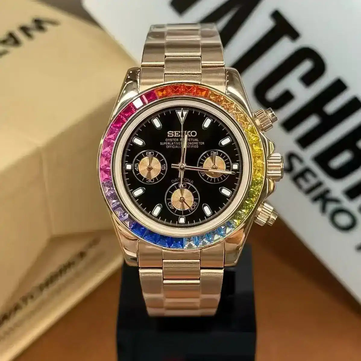 Daytona Mod Rose Gold Rainbow